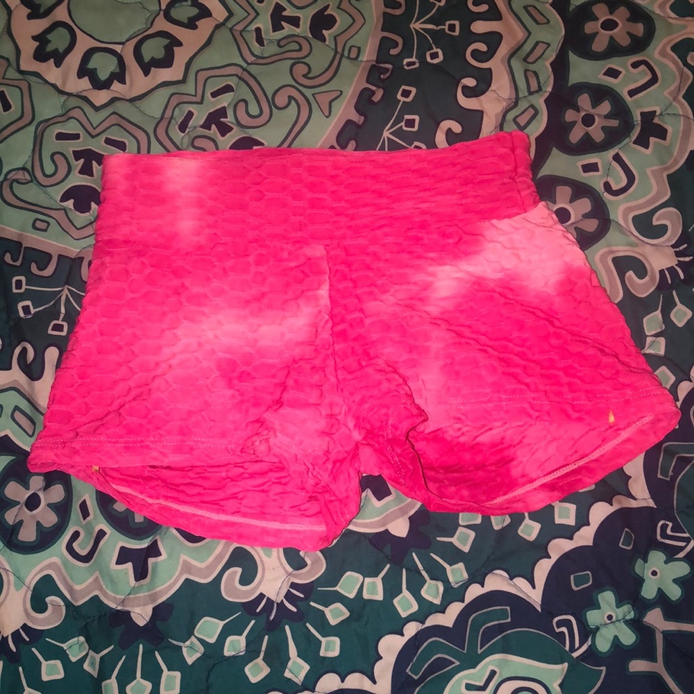 Neon athletic shorts